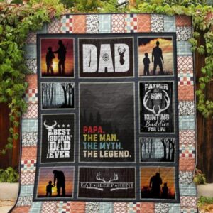 Papa The Man The Myth The Legend Quilt Blanket  Quilt